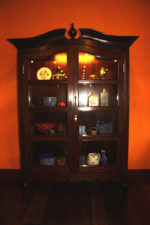 Display Cabinet on Turned Legs