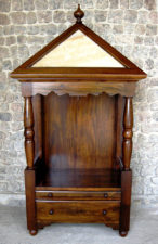 Temple Cabinet with Drawer and Concealed Lighting