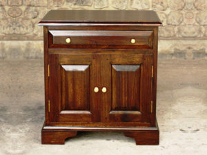 Stuart Style Bedside Table with Drawer and Cabinet