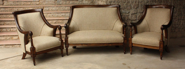 Carved Regency Sofa single seaters and two seater