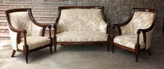 Carved Regency Sofa single seaters and two seater