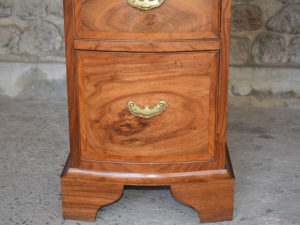 Inlaid Serpentine Desk detail