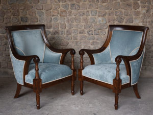 Carved Regency Sofa single seaters