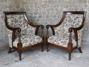 Carved Regency Sofa single seaters