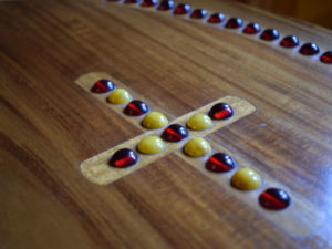 Bead Encrusted Oval Chest detail