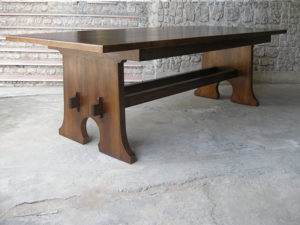 Arts & Crafts Trestle Table