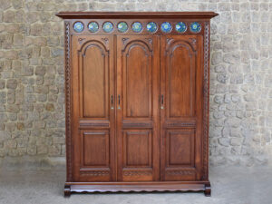 Carved Bookcase with Tiles Carved Bookcase with Tiles